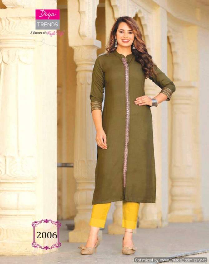 Casual Diaries 2 Heavy Ethnic Wear Rayon Embroidery Latest Kurti Collection